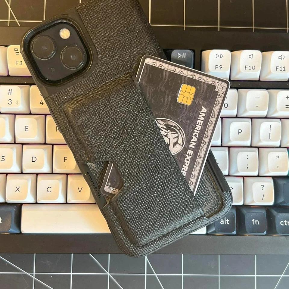 American Express Black Credit Card Sticker Skin Vinyl Card Cover Pack of 2 for Secure Protection