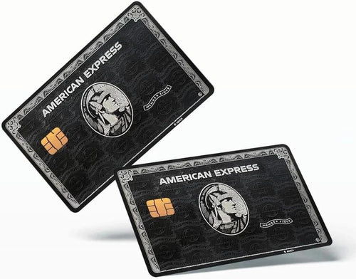 American Express Black Credit Card Sticker Skin Vinyl Card Cover Pack of 2 for Secure Protection