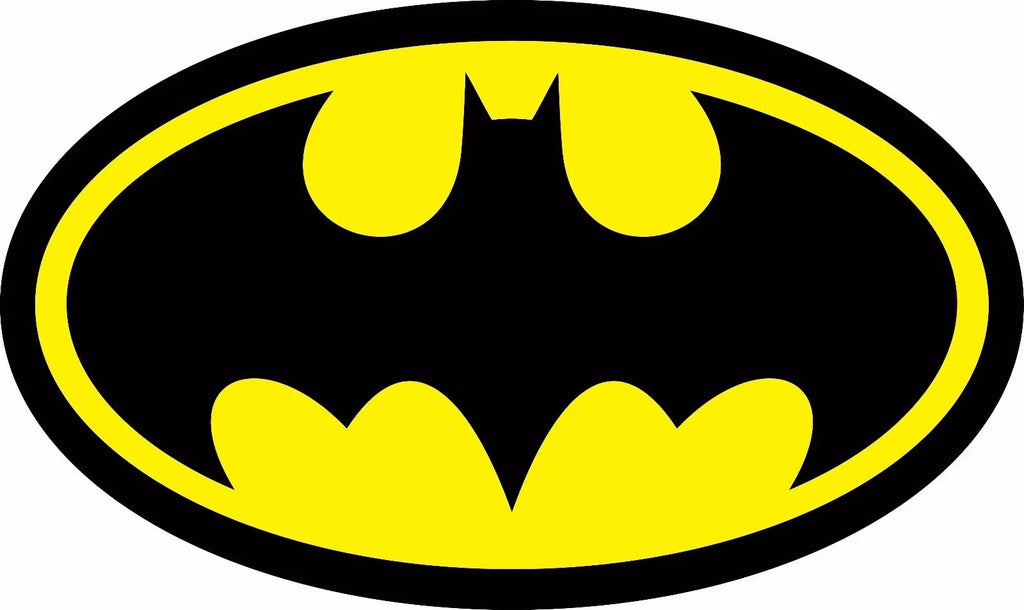 Batman Logo  CHOOSE SIZE 2" 10" DC Comics Car Decal (2-Pack) | Made in USA Print on Demand