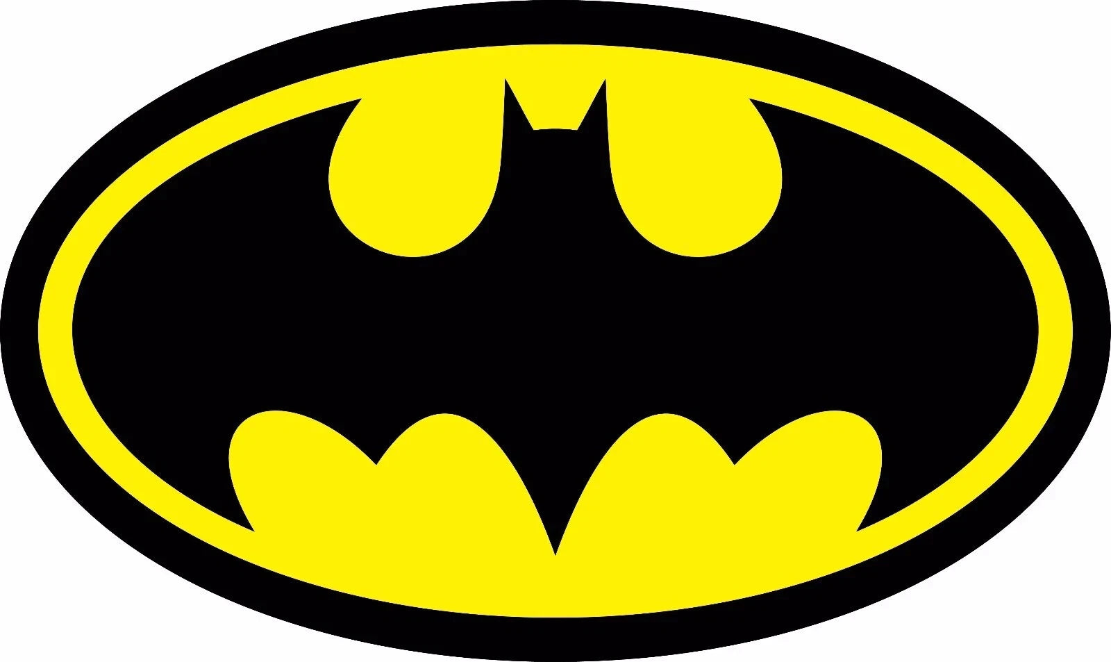 Batman Logo  CHOOSE SIZE 2" 10" DC Comics Car Decal (2-Pack) | Made in USA Print on Demand