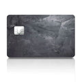 Brushed Slate Set Gray Metallic 4X Credit Card Skin (4-Pack) | Made in USA Print on Demand