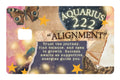 Aquarius Angel Number 222 Zodiac Alignment Butterfly Aest Credit Card Skin (4-Pack) | Made in USA Print on Demand