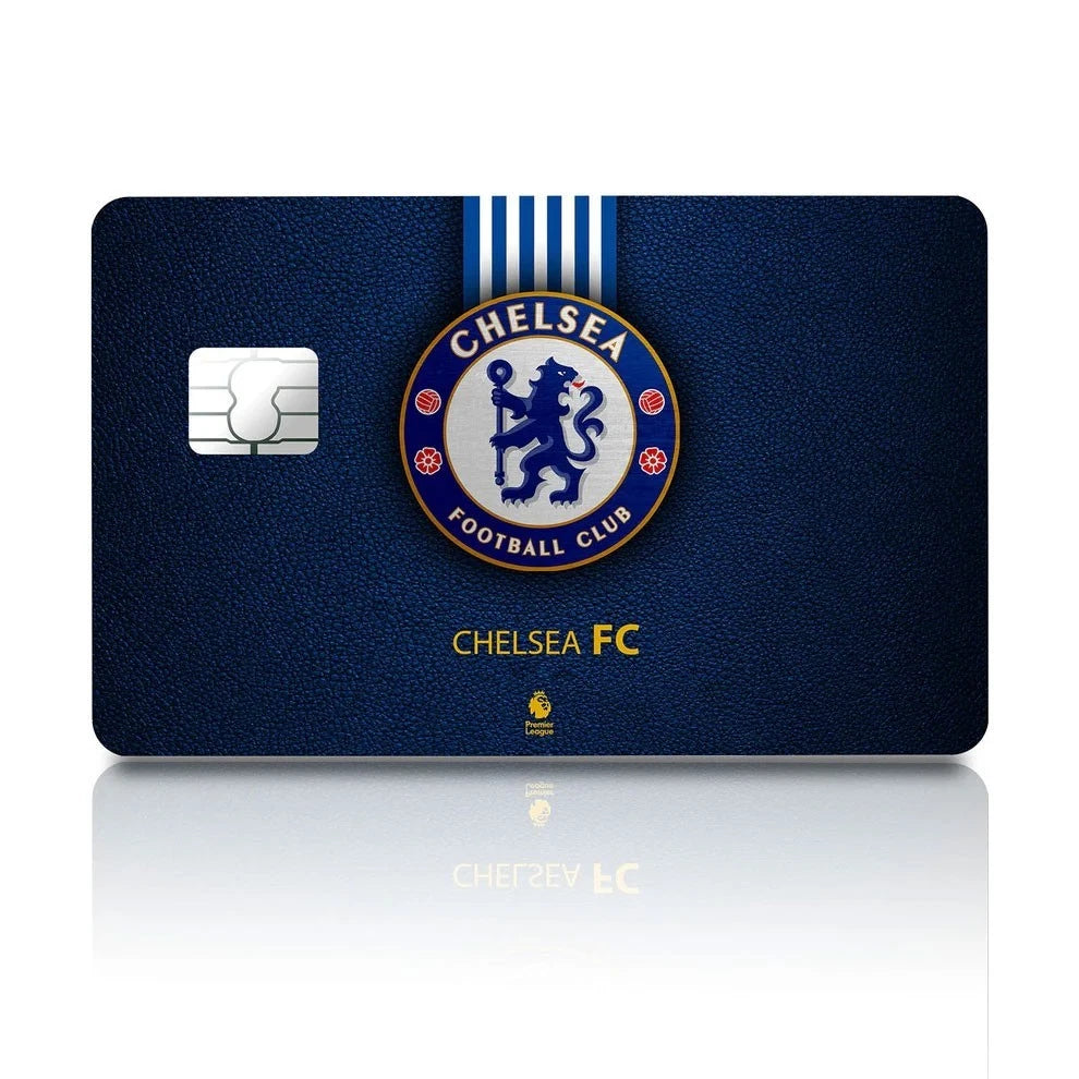 Chelsea Fan Set Football Soccer Blues Credit Card Skin (4-Pack) | Made in USA Print on Demand