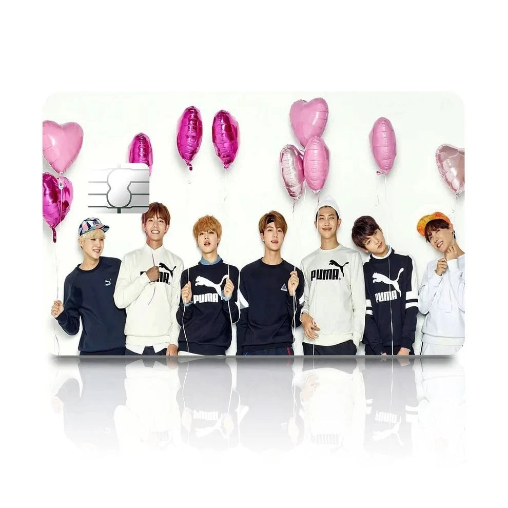 BTS K Pop ARMY Fan Tribute Debit ATM Set Credit Card Skin (4-Pack) | Made in USA Print on Demand