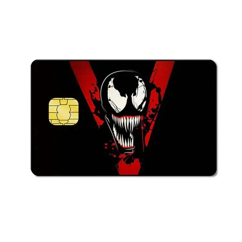 Alien Monster Sharp Teeth Comic Villain Credit Card Skin (2-Pack) | Made in USA Print on Demand