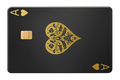 Ace of Spades  Gold Poker Playing for Credit Ca Credit Card Skin (2-Pack) | Made in USA Print on Demand