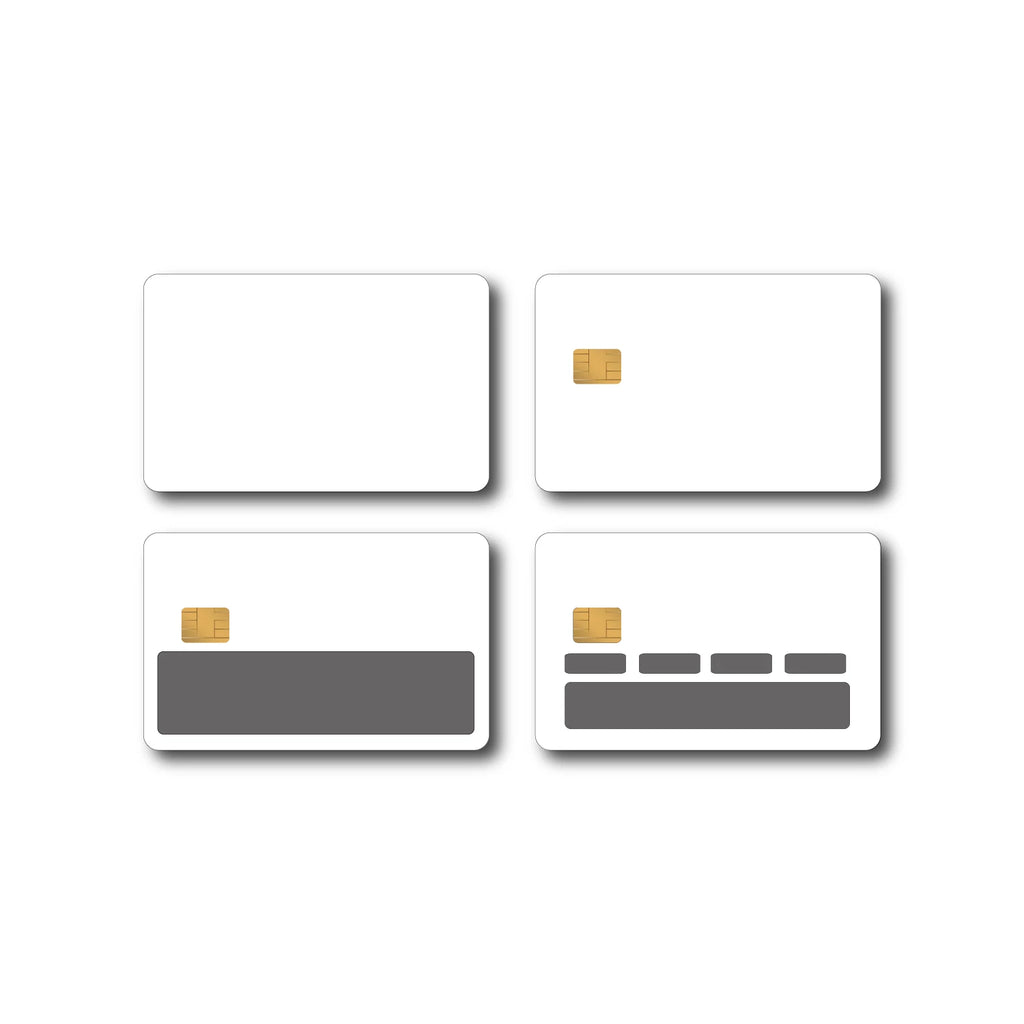 Avalanche White Solid All Cuts Credit Card Skin (4-Pack) | Made in USA Print on Demand