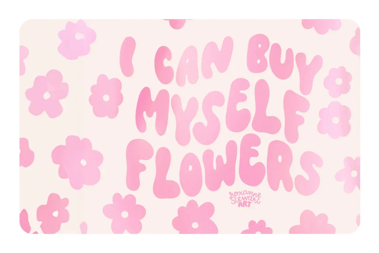 I Can Buy Myself Flowers Aesthetic Credit Debit Credit Card Skin (4-Pack) | Made in USA Print on Demand