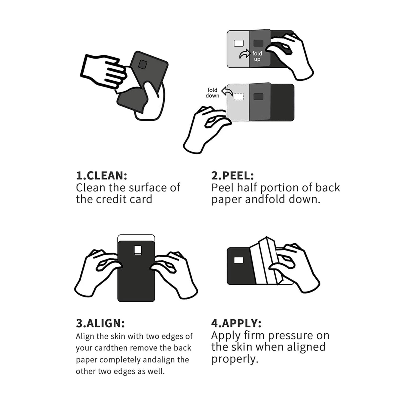 Funny Warning 'No Stupid Transactions' Novelty Debit D Credit Card Skin (2-Pack) | Made in USA Print on Demand