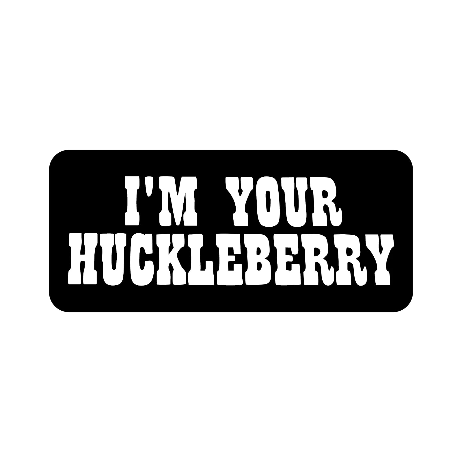 I'm Your Huckleberry Motorcycle Helmet Biker Helmet 3 inch Decal (3-Pack) | Made in USA Print on Demand