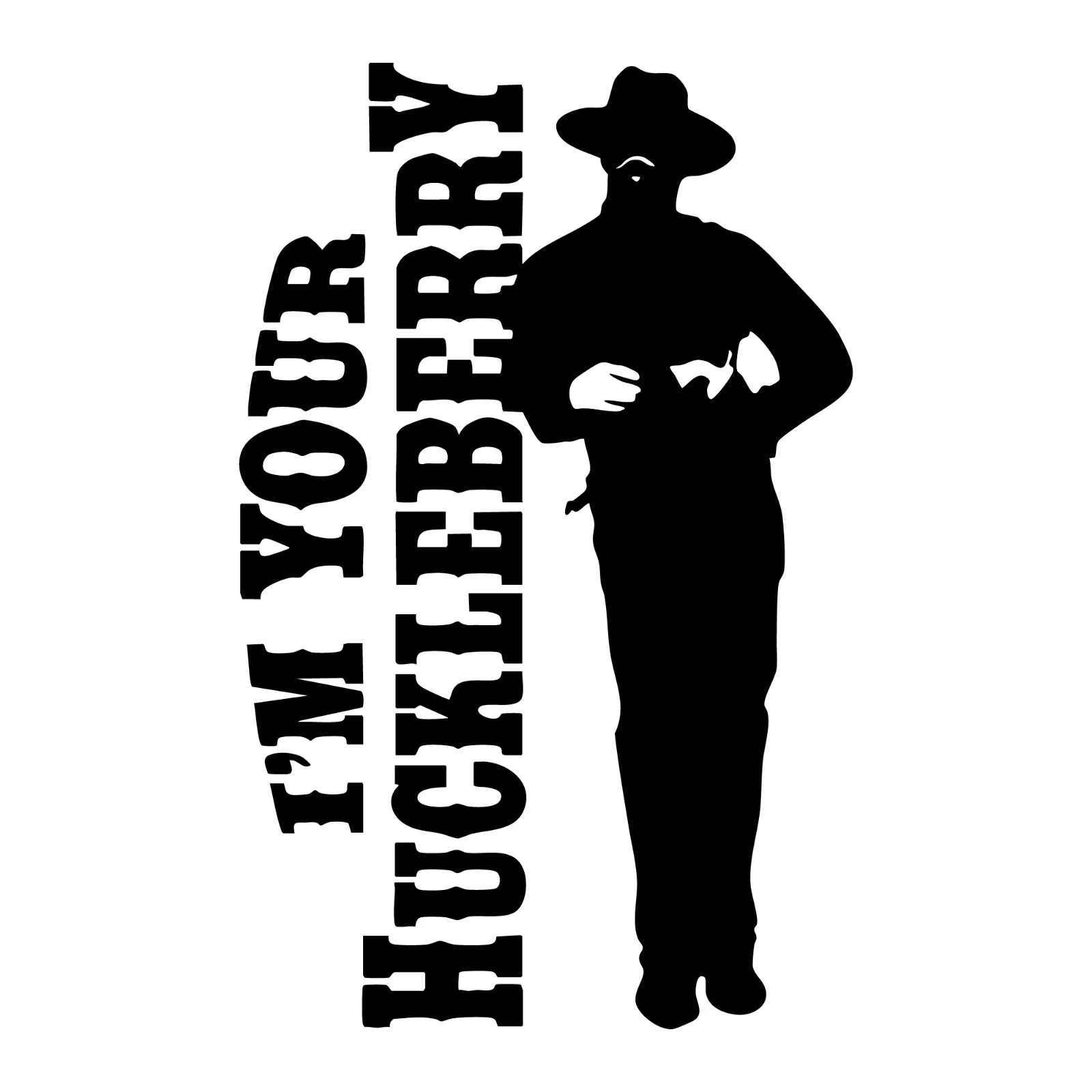 I'm Your Huckleberry Tombstone Doc Holiday 5 inch Decal (2-Pack) | Made in USA Print on Demand