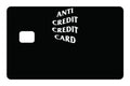 Anti Credit Debt Humor Novelty Financial Meme Funny Credit Card Skin (4-Pack) | Made in USA Print on Demand