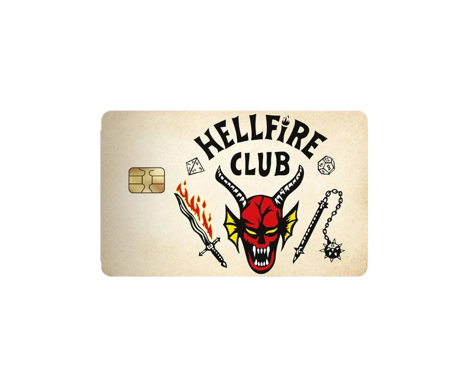 Hellfire Club Stranger Things Debit Se Credit Card Skin (2-Pack) | Made in USA Print on Demand
