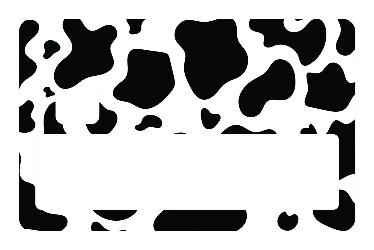 Black White Cow Print Trendy Animal Pattern Credit Card Skin (4-Pack) | Made in USA Print on Demand