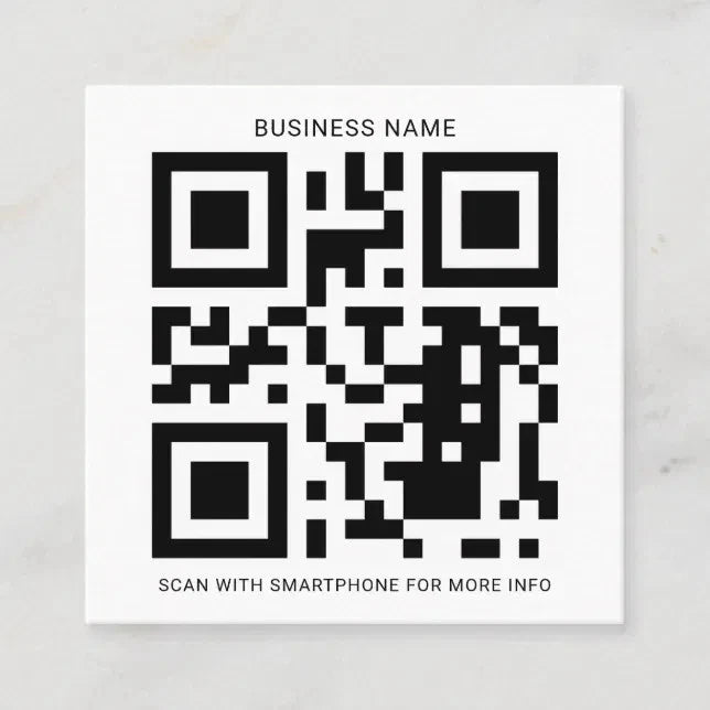 Custom QR Code Holographic Business Marketing Promotional Decal | Made in USA Print on Demand