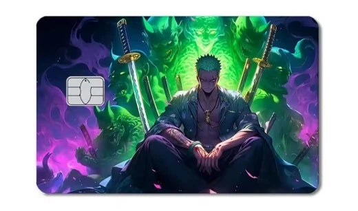 Anime Credit Credit Credit Card Skin (4-Pack) | Made in USA Print on Demand