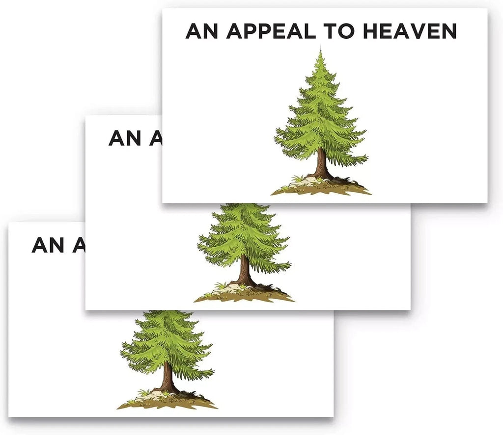 An Appeal to Heaven Flag  5"x3" Pine Tree Patriotic Decal (3-Pack) | Made in USA Print on Demand