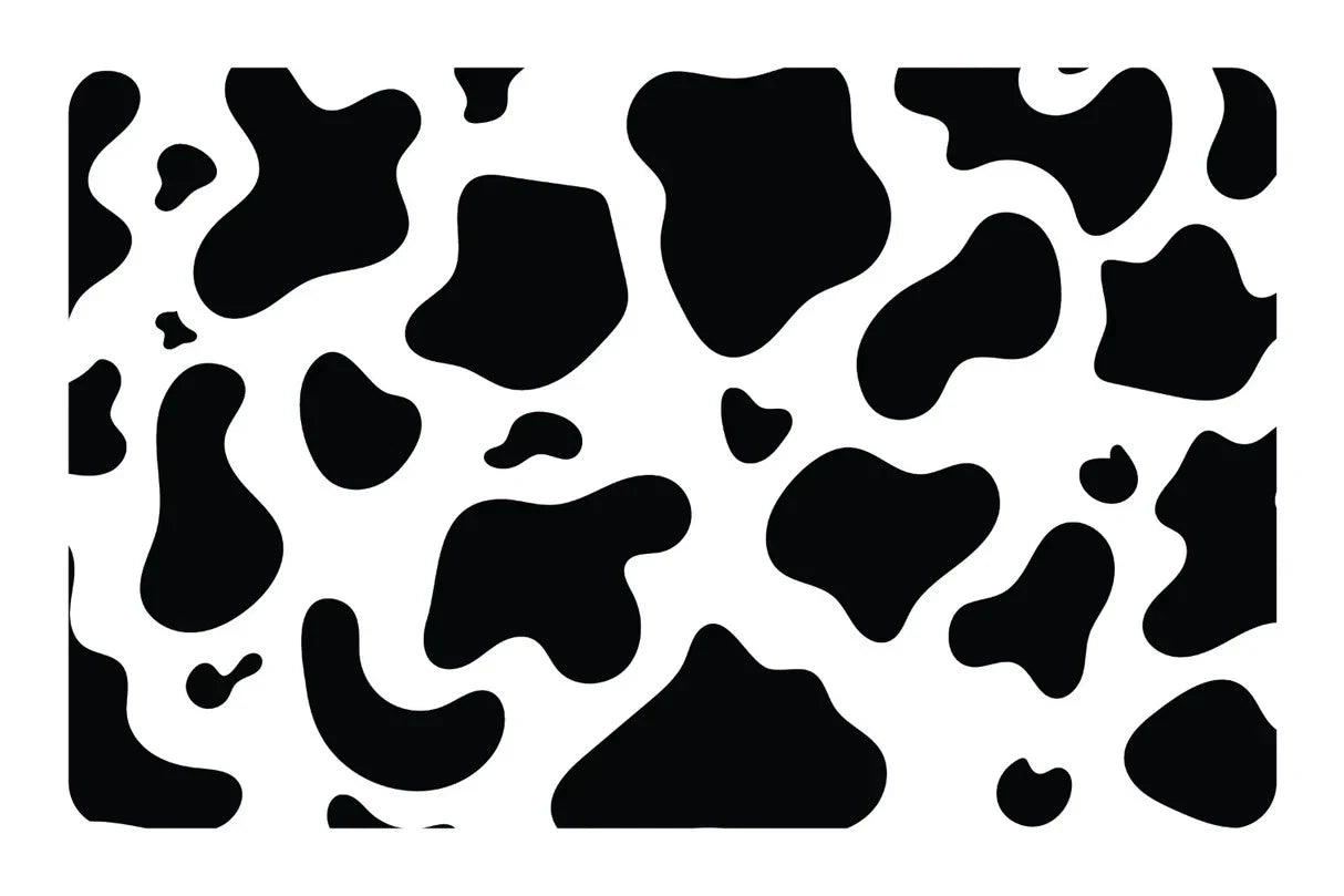 Black White Cow Print Trendy Animal Pattern Credit Card Skin (4-Pack) | Made in USA Print on Demand