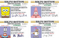 Bikini Bottom Driver License Funny Cartoon Credit Card Skin (4-Pack) | Made in USA Print on Demand