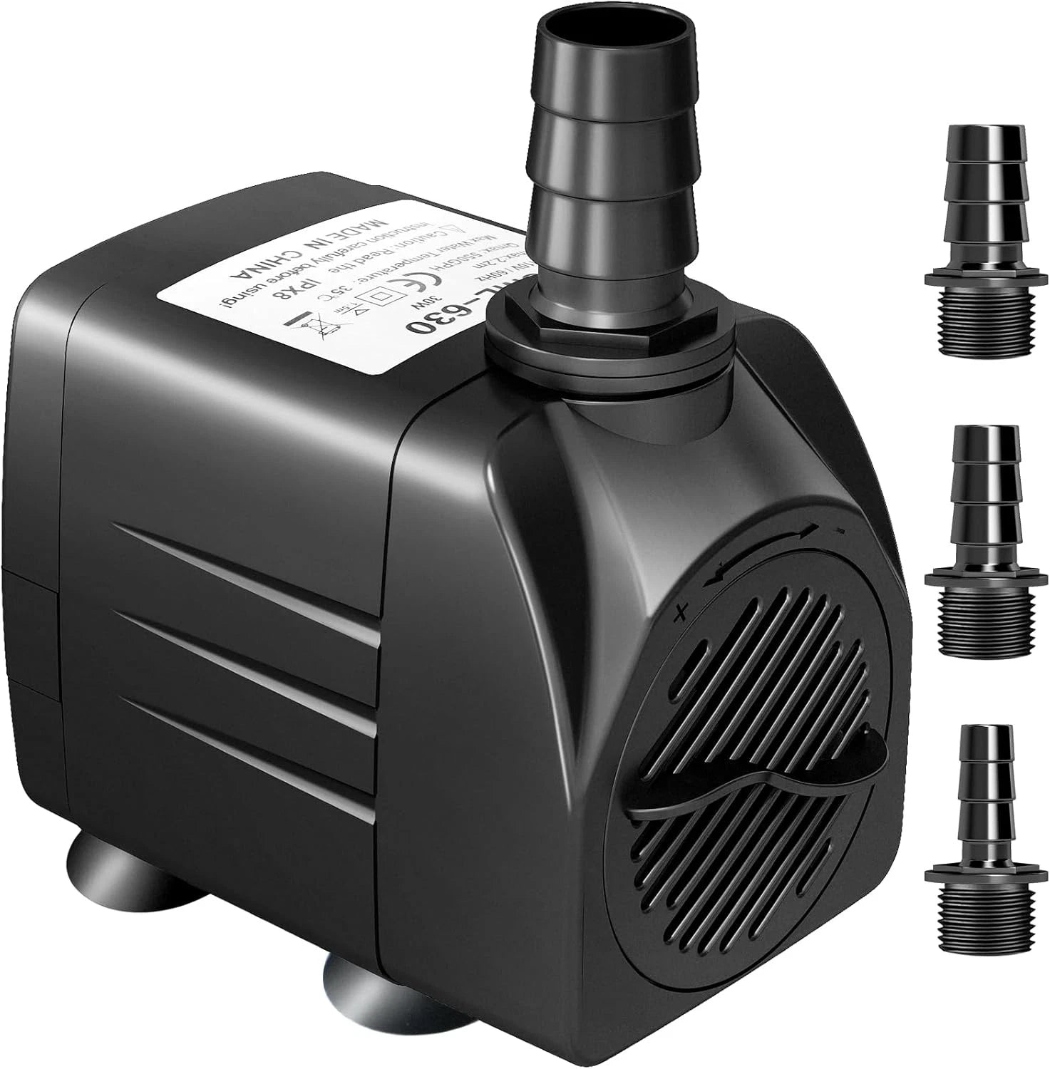 550GPH Submersible Water Pump 30W Fountain Aquarium Pond Hydroponics 7.2ft Lift Sticker | Made in USA Print on Demand