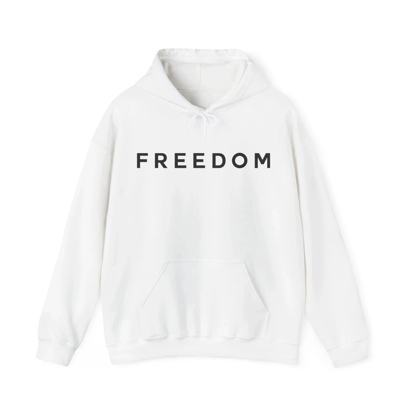 Charlie Kirk "Freedom" Hoodie White Turning Point USA S XXL Sticker | Made in USA Print on Demand