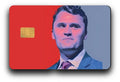 Charlie Kirk Red & Blue Portrait Credit Card Skin (2-Pack) | Made in USA Print on Demand