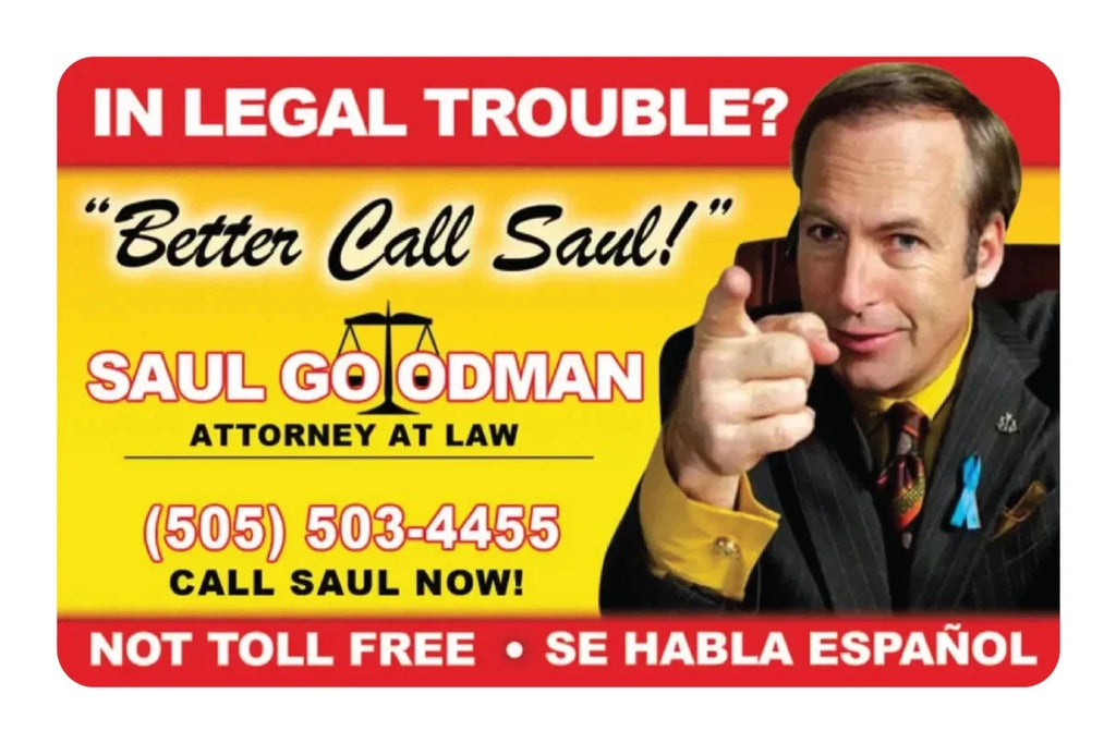 Better Call Saul TV Show Legal Drama Meme Credit Card Skin (4-Pack) | Made in USA Print on Demand