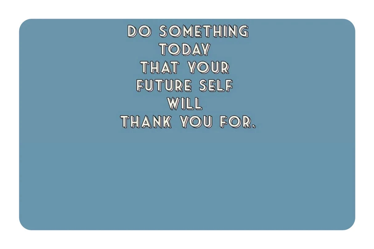 Do Something Today Motivational Saving Quote Credit Card Skin (4-Pack) | Made in USA Print on Demand