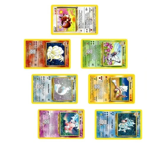 "Pokémonster" Set Eevee Ninetales Trainer Credit Card Skin (7-Pack) | Made in USA Print on Demand