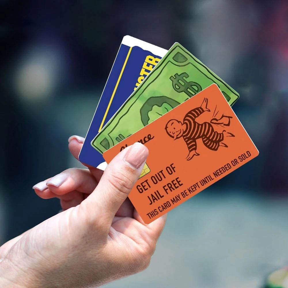 Blockbuster Seabucks Get of Jail Free S Chip Credit Card Skin (3-Pack) | Made in USA Print on Demand