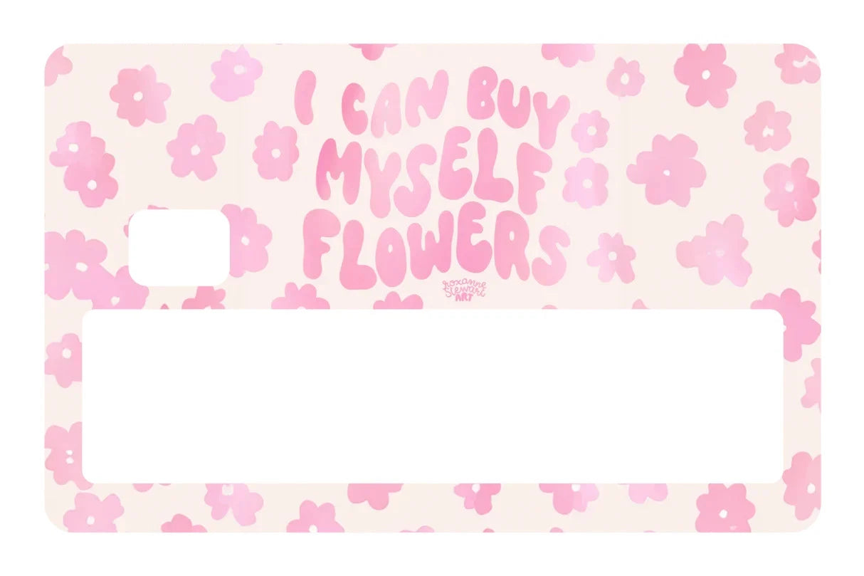 I Can Buy Myself Flowers Aesthetic Credit Debit Credit Card Skin (4-Pack) | Made in USA Print on Demand