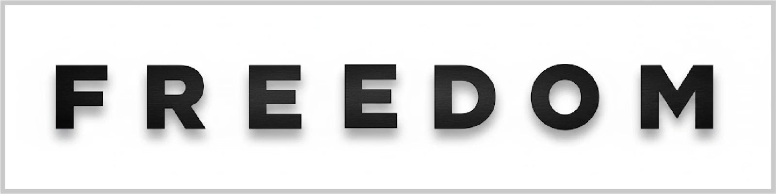 Charlie Kirk "Freedom" Large 20" Wide White Turning Point USA Decal | Made in USA Print on Demand