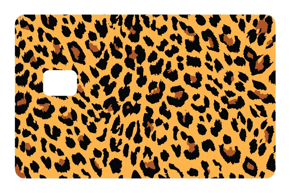 Cheetah Print Exotic Animal Print Wild Spotted Fashion Credit Card Skin (4-Pack) | Made in USA Print on Demand
