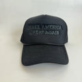 Black Trump MAGA Trucker Hat Conservative Political Merchandise Mesh Back Cap Sticker | Made in USA Print on Demand