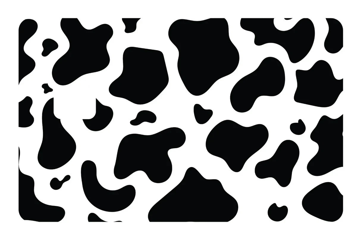 Black White Cow Print Trendy Animal Pattern Credit Card Skin (4-Pack) | Made in USA Print on Demand