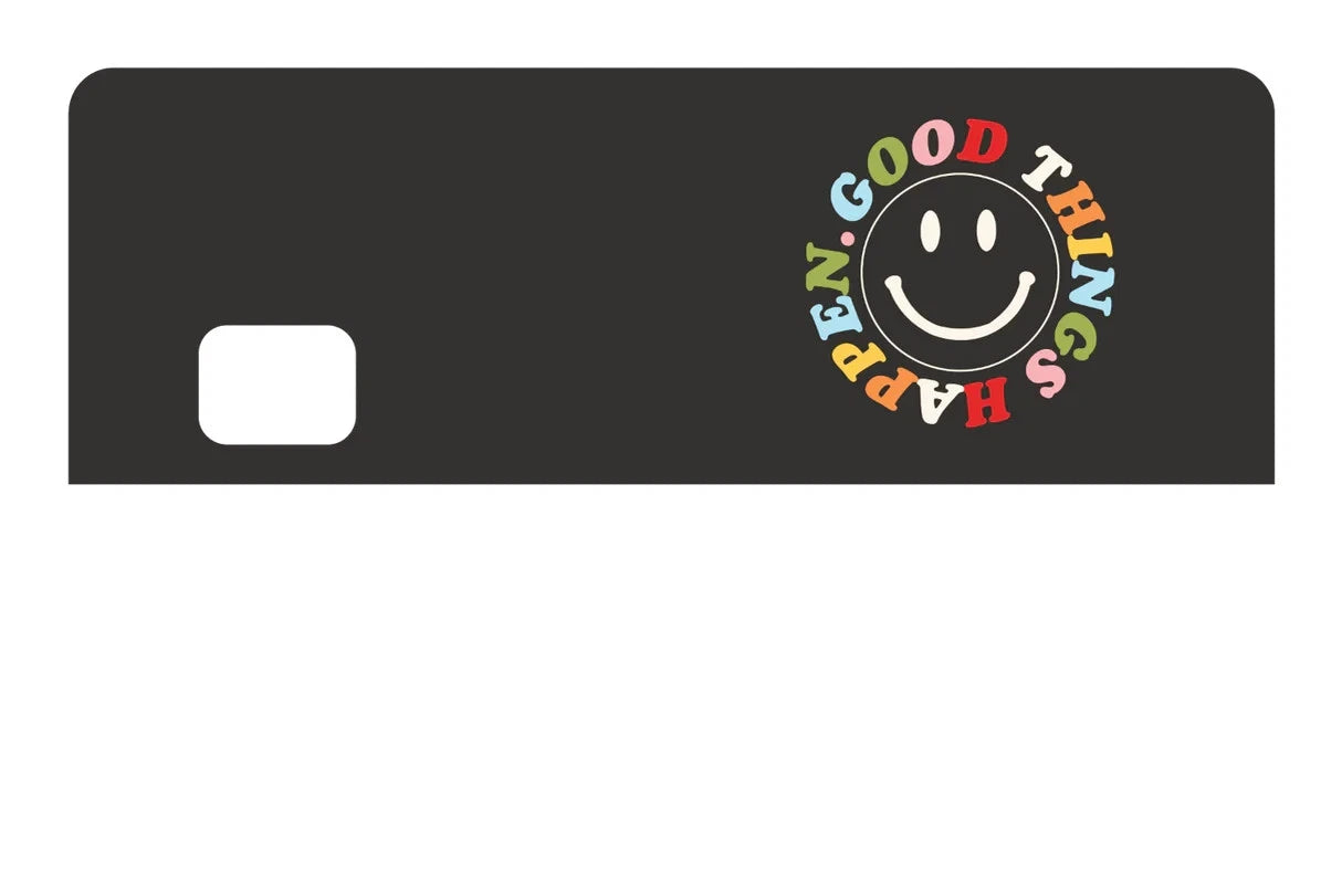 Good Things Happen Aesthetic Set for Credit Card Credit Card Skin (4-Pack) | Made in USA Print on Demand