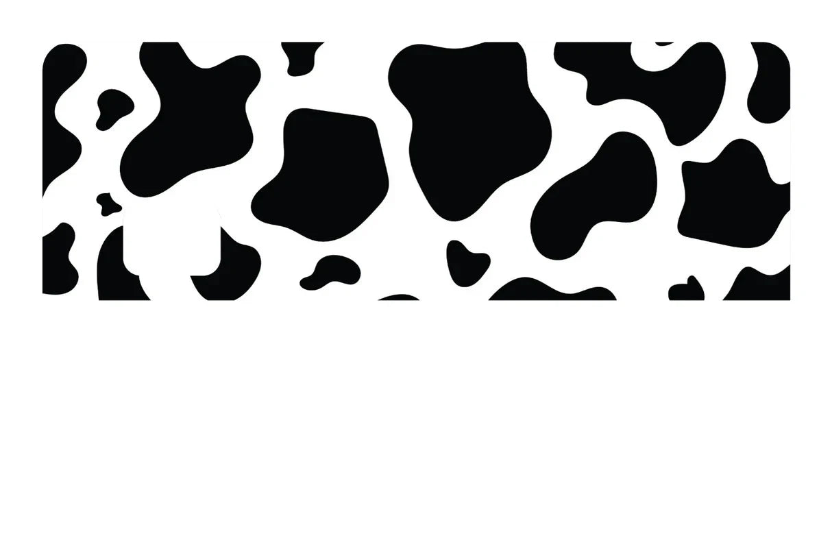 Black White Cow Print Trendy Animal Pattern Credit Card Skin (4-Pack) | Made in USA Print on Demand