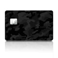 Black Camo Set Military Tactical Urban Stealth Credit Card Skin (4-Pack) | Made in USA Print on Demand