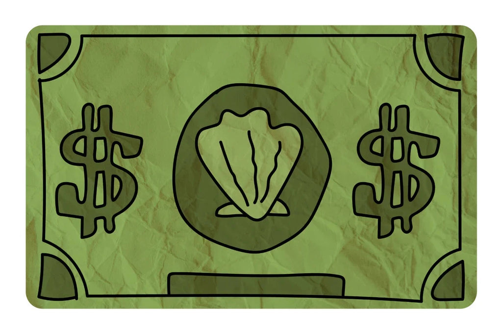 Bikini Bottom Dollar Sand Dollar Spongebob Credit Card Skin (4-Pack) | Made in USA Print on Demand