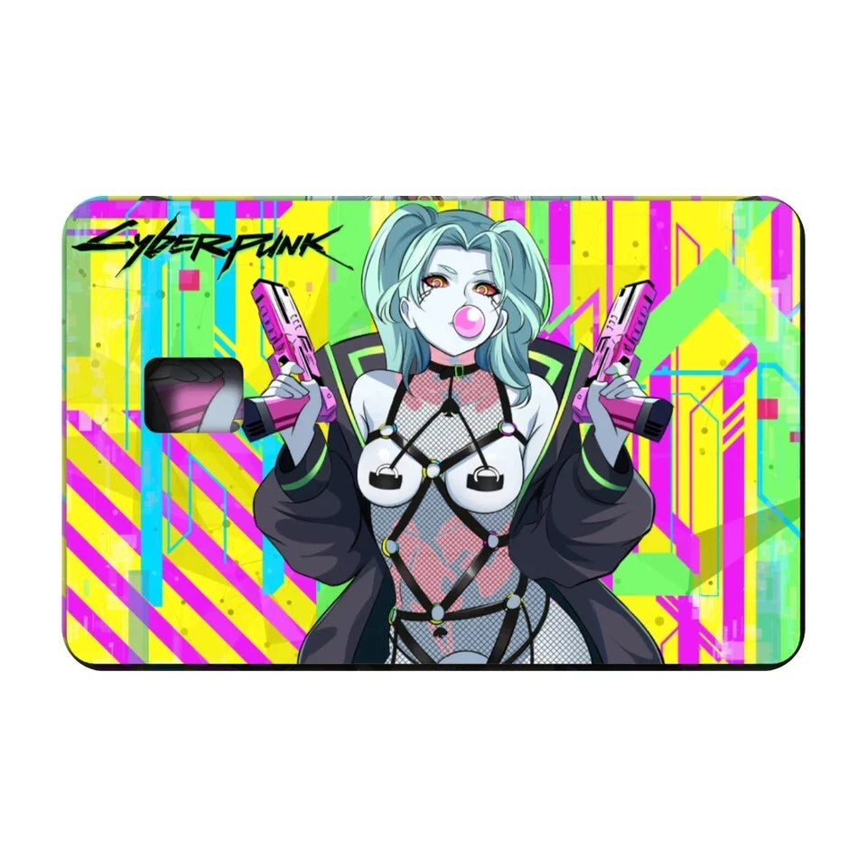 CyberPunk Card Card Credit Card Skin (6-Pack) | Made in USA Print on Demand