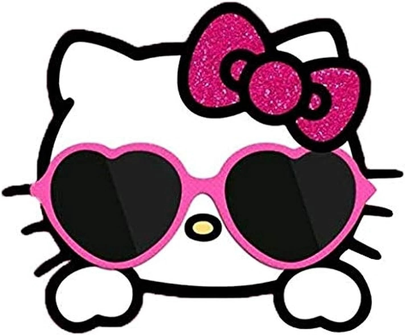 Hello Kitty with Sunglasses Cartoon Graphic Sticker (3-Pack) | Made in USA Print on Demand