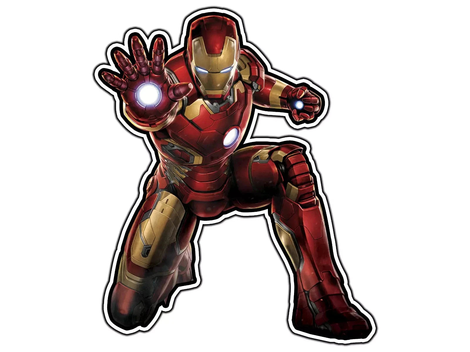 Iron Man 4" Superhero Waterproof Car Avengers Hero Decal (3-Pack) | Made in USA Print on Demand