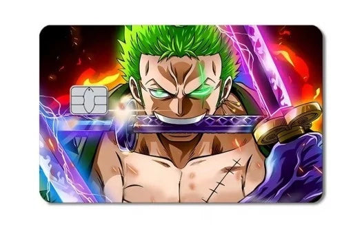 Anime Credit Credit Credit Card Skin (4-Pack) | Made in USA Print on Demand