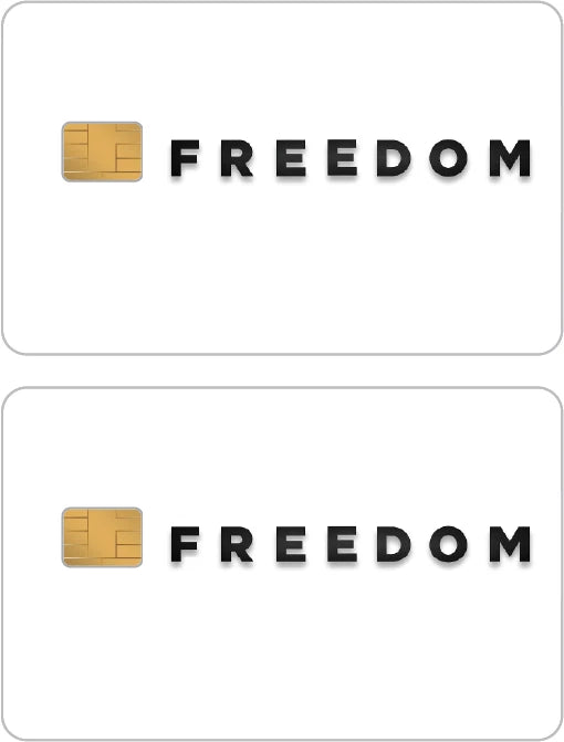 Charlie Kirk Freedom Turning Point USA Credit Card Skin (2-Pack) | Made in USA Print on Demand