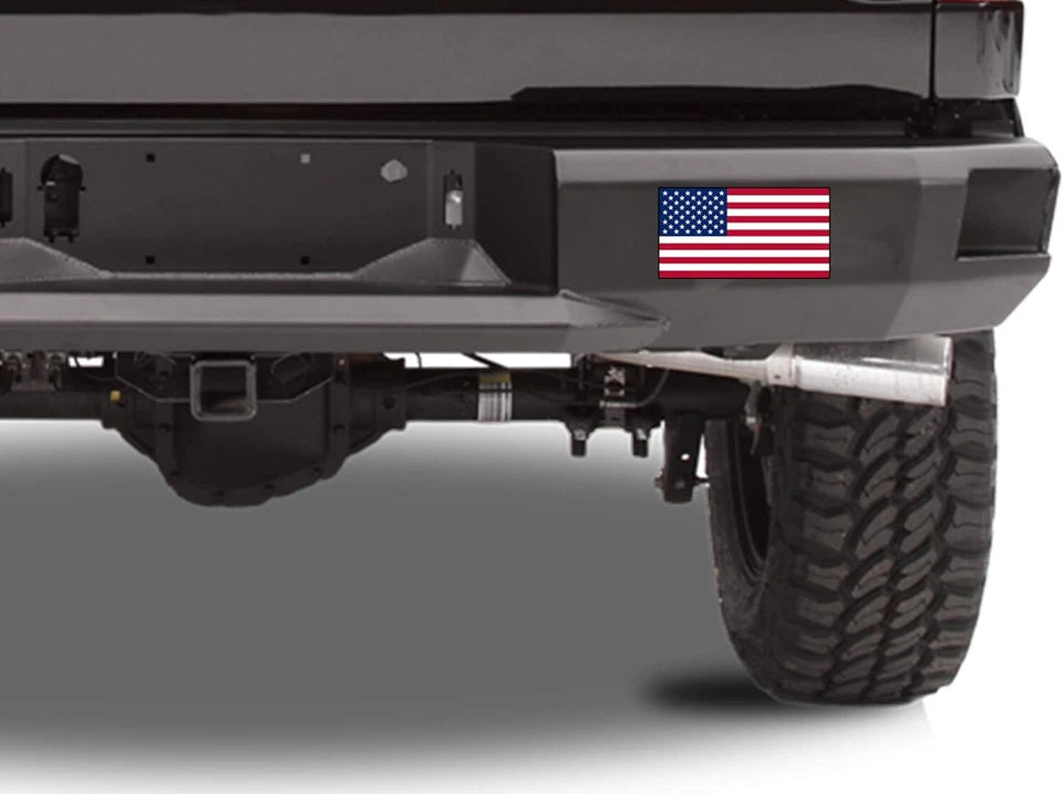 American Flag  4" Wide USA Patriotic for Car, Bumper Decal (4-Pack) | Made in USA Print on Demand