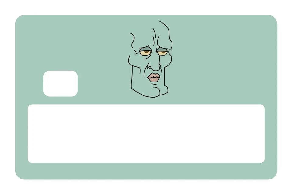 Alpha Squid Meme GigaChad Sigma Male Motivation Aesthetic Credit Card Skin (4-Pack) | Made in USA Print on Demand