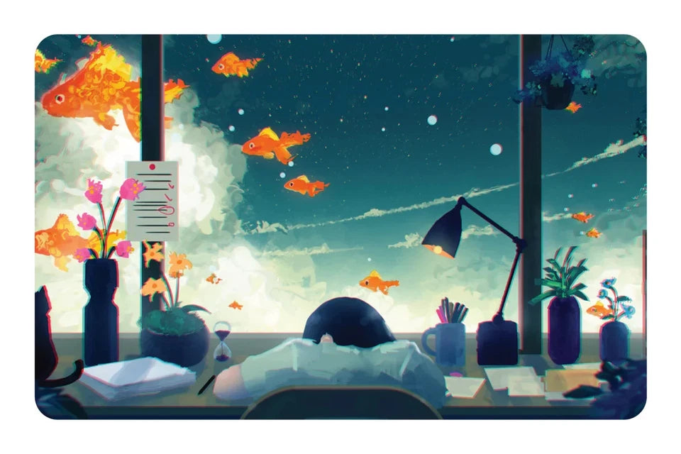 Dreaming Celestial Fantasy Sleepy Cozy Abstract Pastel Credit Card Skin (2-Pack) | Made in USA Print on Demand