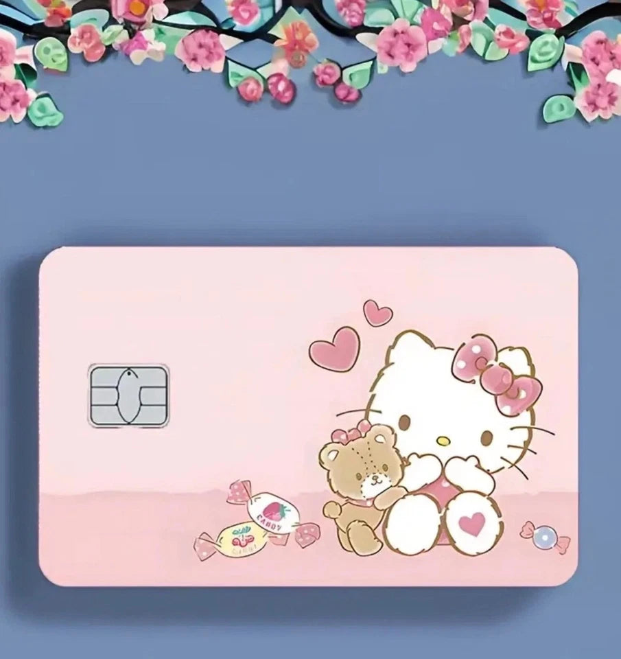 Hello Kitty Variety Set Cute Anime Credit Card Cove Credit Card Skin (6-Pack) | Made in USA Print on Demand