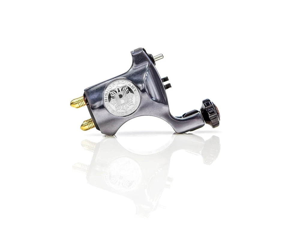 Bishop V6 Rotary Tattoo Machine Gun 4.2mm RCA Gunmetal Pro Liner Shader USA NEW Sticker | Made in USA Print on Demand