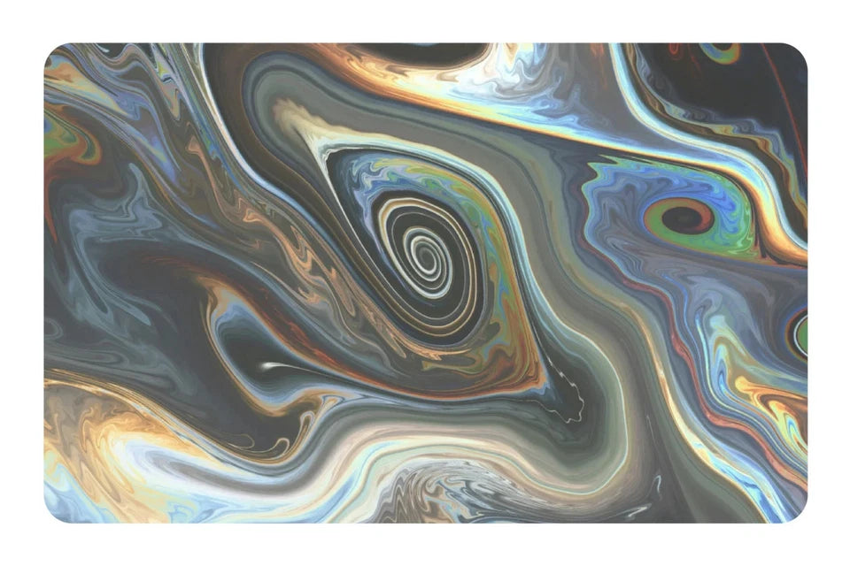 Chrome Karma Mirror Holographic Spiritual Quote Set Credit Card Skin (4-Pack) | Made in USA Print on Demand